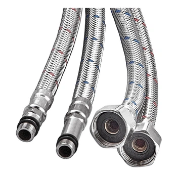 Шланги-голки для смесителей 30 см Champion FH-01-F1/2"xM10-30 нержавейка (пара) (AC0666)