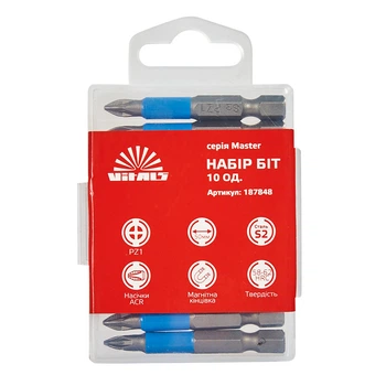 Біти S2 PZ1×50 мм, 1шт. Vitals Master 187848