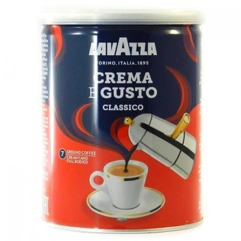 Кава мелена Lavazza Crema e Gusto Classico 250 г у банку