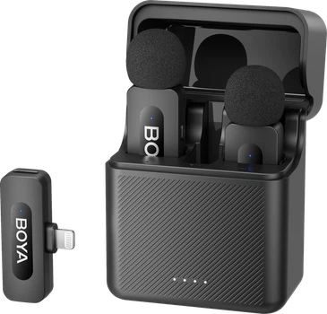 Бездротовий петличний мікрофон BOYA BY-V30 Type-C Black