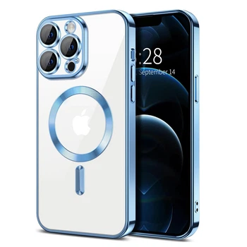 Чехол Fiji Chrome для Apple iPhone 13 Pro с MagSafe и защитой камер Light Blue