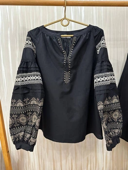 Жіноча вишиванка ESQ Паланок L Чорний (B2538CH)
