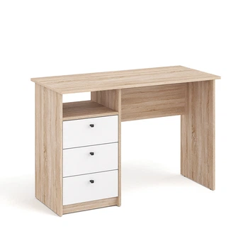 Письменный стол с 3 ящиками KOMTO Oslo 110H Дуб Сонома + Белый (p-186-2277)