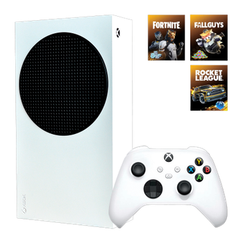 Консоль Microsoft Xbox Series S Fortnite + Rocket League + FallGuys Bundle 512GB White