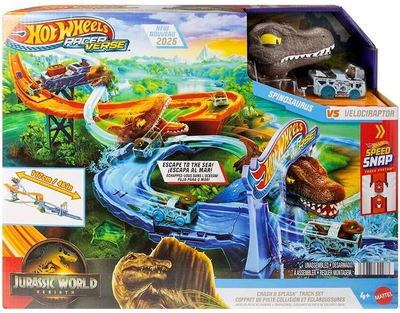 Набір треків Mattel Hot Wheels Raceverse Jurassic World Crash&Splash (194735302987)