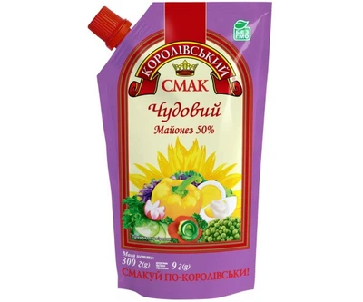 Майонез 50% "Волшебный" 300 g «TM Королевский вкус»