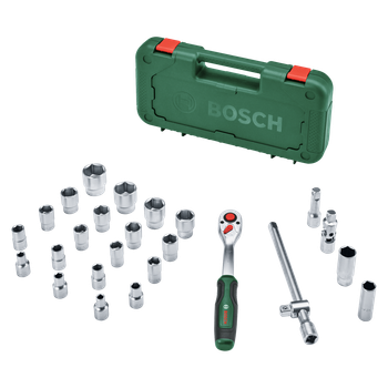 Набор с трещоточкой BOSCH 1/2", 25 шт. (1600A02Z9F)
