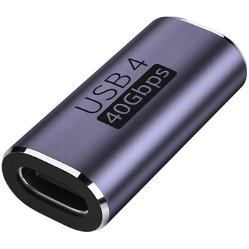 Адаптер USB4 Type-С female – Type-C female 40 Gbps Thunderbolt 4