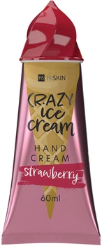 Крем для рук HiSkin Crazy Ice Cream Зволожуючий з ароматом Полуниці 60 мл (5905359803881)