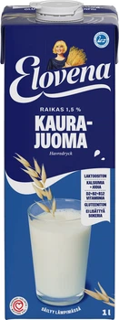 Упаковка Овсяное молоко для каш ELOVENA 1,5% 1л х 10 шт