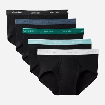 Набір трусів брифів чоловічих бавовняних Calvin Klein NB1425-2Q9 M 5 шт Чорний (014056446491)
