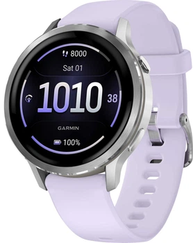 Smartwatch Garmin Venu 4 41mm Silver with Periwinkle Silicone Band (010-03013-01)