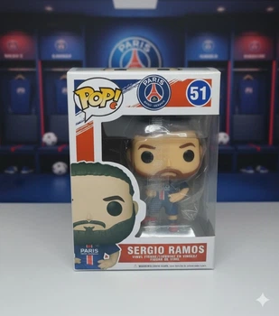 Фигурка Серхио Рамос Sergio Ramos футбол football Пари Сен-Жермен Paris Saint-Germain Pop Поп детская игрушка 10 см №51