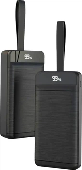 УМБ XO PR157 PD20W / QC22.5W + LED Lamp 40000 mAh Black (BC_714799)