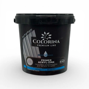 Грунтовка адгезійна акрилова антикорозійна Acryl-Zink Colorina 3,5 кг