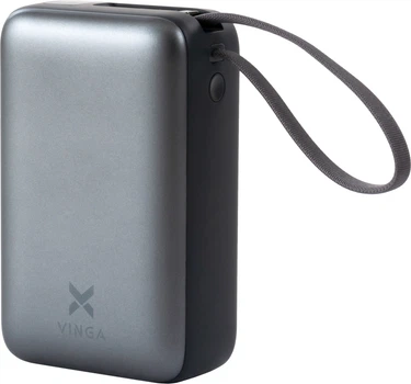 УМБ Vinga 30000 mAh 65W Display Cable Black (VPBB3065C)
