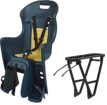 Дитяче велокрісло Polisport Dieffe Bikey Cool ELM на багажник 22 кг у компл. багажник