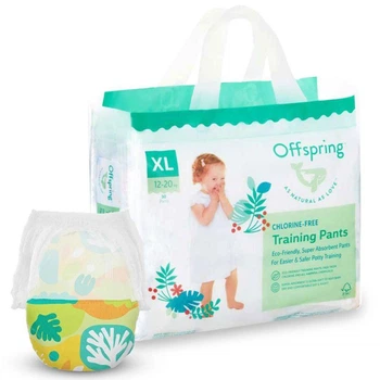 Підгузки-трусики Offspring Forestia, розмір XL (12-20 кг), 30 шт
