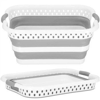 Kosz na pranie Springos składany silikonowy 24 l (5907719443430)