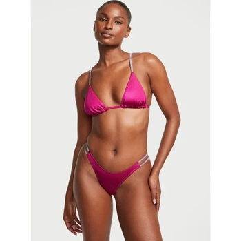 Купальник Victoria's Secret Double Shine Strap Bikini Рожевий M