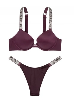 Комплект Victoria’s Secret push-up Темний вишневий 36D-S