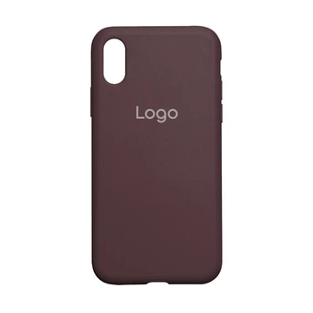 Чехол Silicone Case Full Size (AA) для iPhone Xs Max Plum