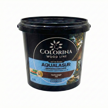 Лазурь деревозащитная с УФ-фильтром Colorina AQUALASUR (0,75 л) палисандр