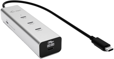Хаб i-tec USB-C Charging Metal HUB 5port with USB-C video 8K + PD 85W (CAHUBMETAL2A2CPD)