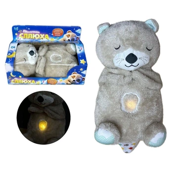 Ночник сплюшка Выдра сердцебиение дыхание белый шум колыбельные WToys (163087)