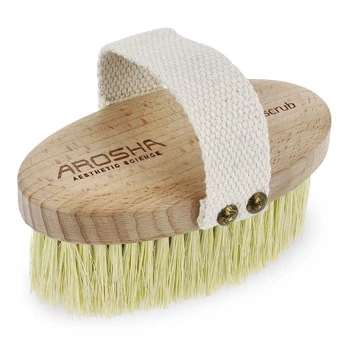 Натуральная щетка для сухого пилинга из агавы Natural Brush Dry Peeling AROSHA 1 шт