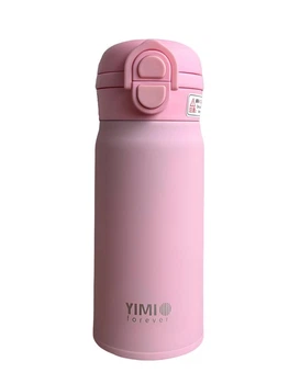 Термос Yimi для кави та чаю 350 мл рожевий (YIMI-BW-091-T)