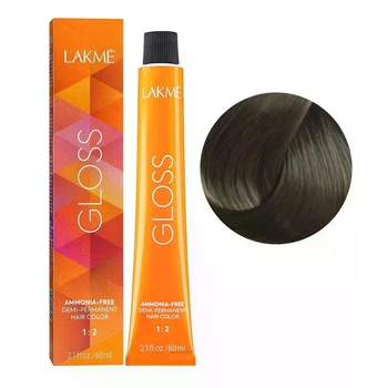 Тонирующая крем-краска Lakme для волос без аммиака Gloss Color Rinse 7/00 Средний натуральный блондин 60 мл