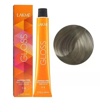 Тонирующая крем-краска Lakme для волос без аммиака Gloss Color Rinse 8/12 Светлый блондин пепельно-фиолетовый 60 мл