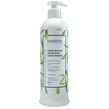 Крем-маска Tanoya коллагеново-эластиновая "Зеленый Чай" Парафинотерапия 500 мл