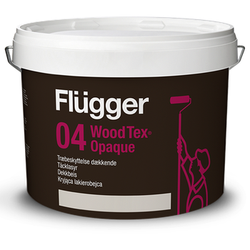 Защита древесины Flugger 04 Wood Tex Opaque (Base 1 - белая) 9.1л