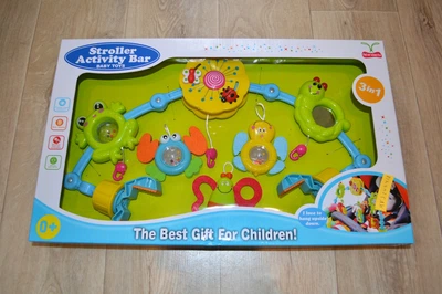Мобиль с погремушками Stroller Activity Bar развивающие дуги для коляски игрушки-подвески для коляски