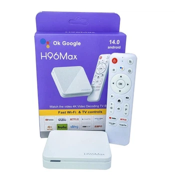 Смарт TV приставка H96Max 2\16 Android 14.0 біла