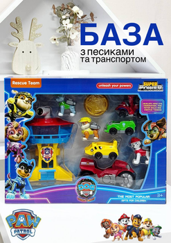 База Патруля Paw Patrol H07ABC Рятувальна станція Песиків патруля з фігурками Маршал