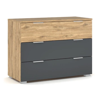Комод 3Ш Kantri Mebel Service Минерва + Серый 109х47х81 см