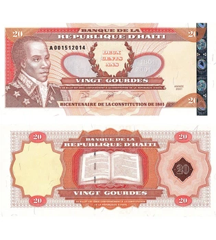 Банкнота 20 гурдів Гаїті 2001 рік UNC