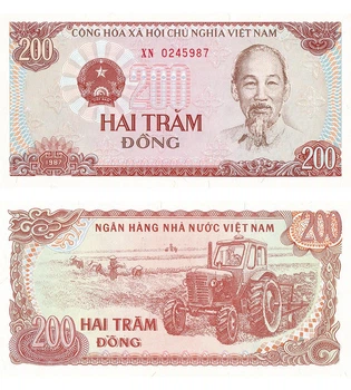 Банкнота 200 донг В'єтнам 1987 рік UNC