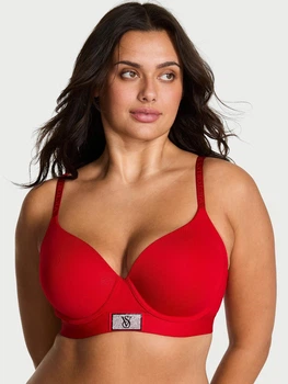Жіночий бюстгальтер Victoria's Secret The T-Shirt Shine Patch Demi Bra Lipstick (36C)