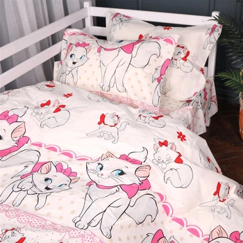Комплект постельного белья Mirson Евро 200х220 см Kids Time 17-0904 Little Pink Kitty Бязь (2200012399873)