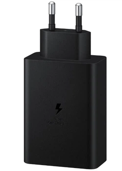 Мережевий зарядний пристрій Samsung 1USB/2USB-C швидка зарядка 65w для Samsung Galaxy Super Fast Charging PD/QC Power Adapter, зарядний пристрій Чорний