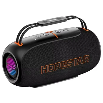 Портативна колонка Bluetooth HOPESTAR H70 RGB 80W, 12000mAh Чорна