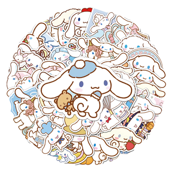 Стикерпак Набір наклейок GeekLand Hello Kitty Cinnamoroll Хелло Кітті Сіноморол 50 штук