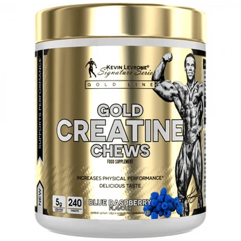 Креатин Моногидрат Gold Creatine Chews Kevin Levrone - 240 жевательных таблеток Малина (5903719250177)