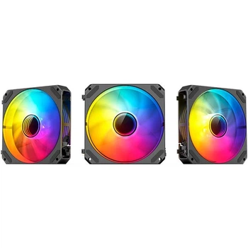 Вентилятор Jonsbo ZG-120BR (3in1) Black (120mm, 500-1500RPM, 36.8dB, 4pin) (ZG-120BR Black)