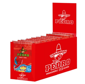 Упаковка Жувальні цукерки Акули PEDRO 80 г х 20 шт