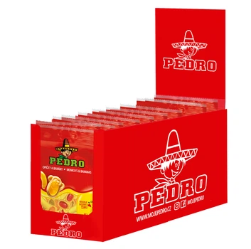 Упаковка Жувальні цукерки Мавпи та банани PEDRO 80 г х 20 шт
